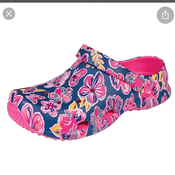 Simply Southern Shoes - Simply Southern crocs/clogs. Butterflies/Hibiscus